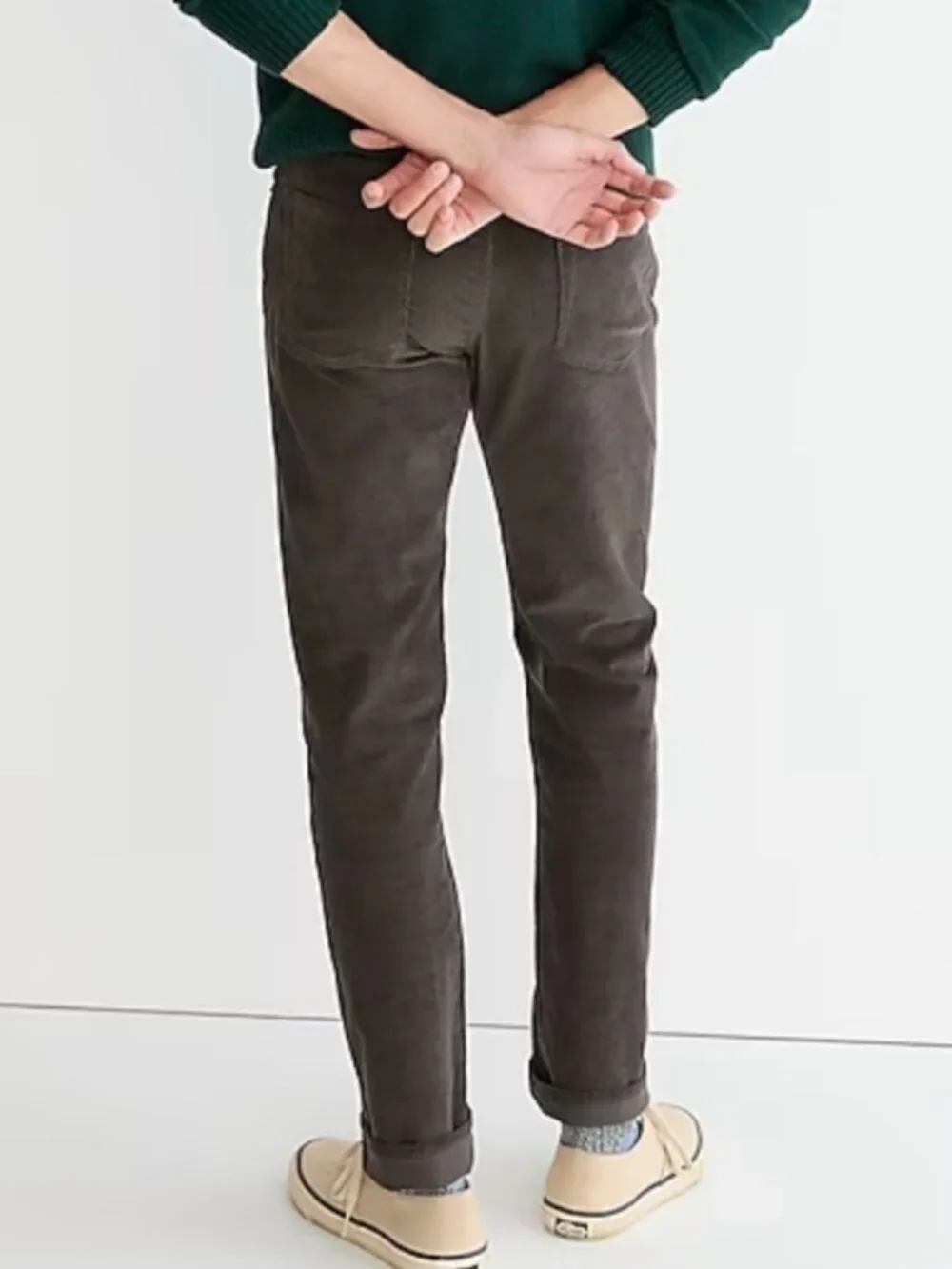J. CREW Men's EUC 770™ Straight-Fit Corduroy Pants Graphite | Size W31 x L30